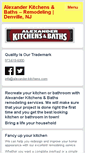 Mobile Screenshot of alexander-kitchens.com