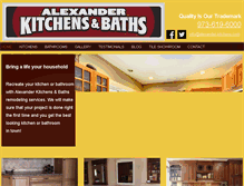 Tablet Screenshot of alexander-kitchens.com